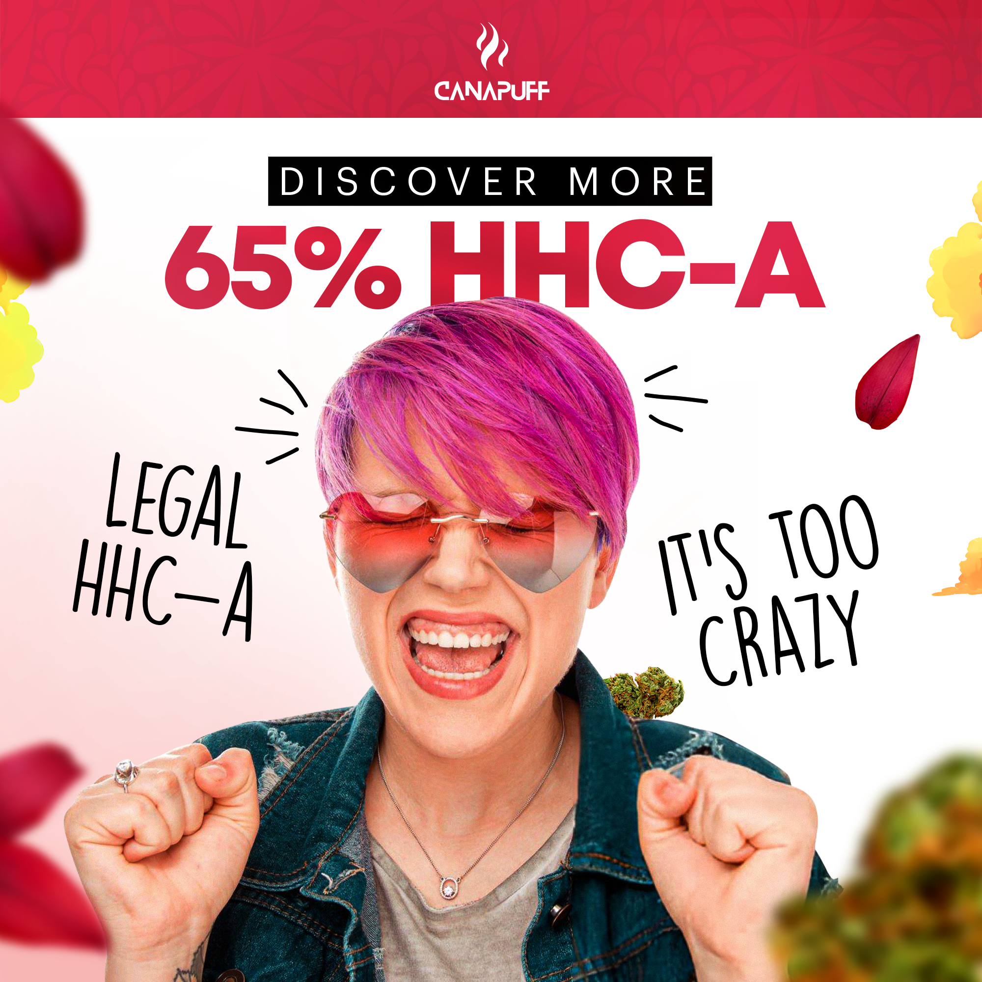 HHC-A Flowers Lemon Cherry Gelato 65%