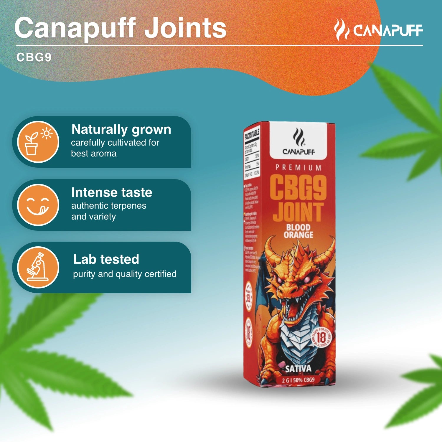 CBG9 Joint Blood Orange 50% 2g