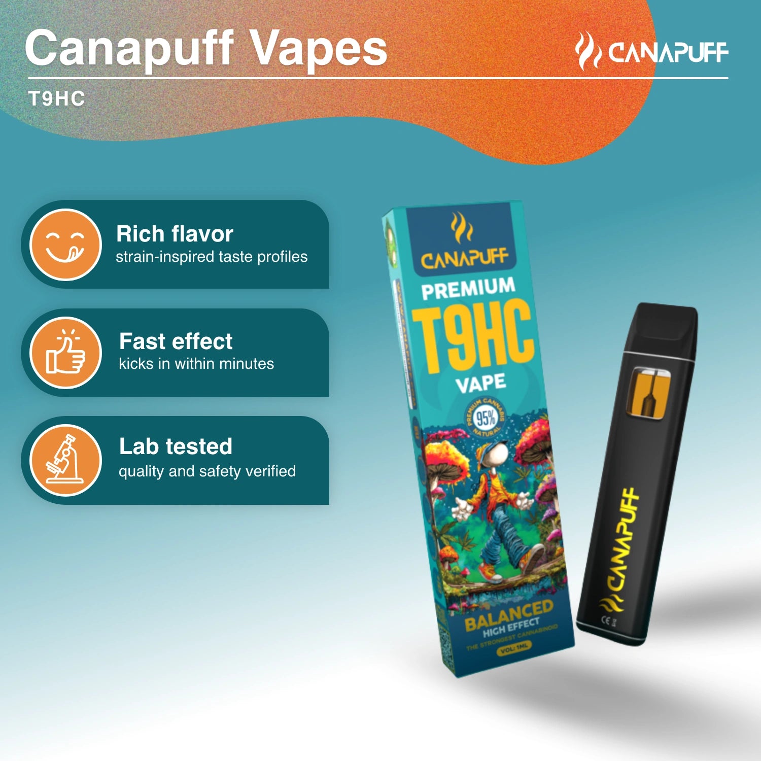 T9HC Vape Balanced 95% 1ml