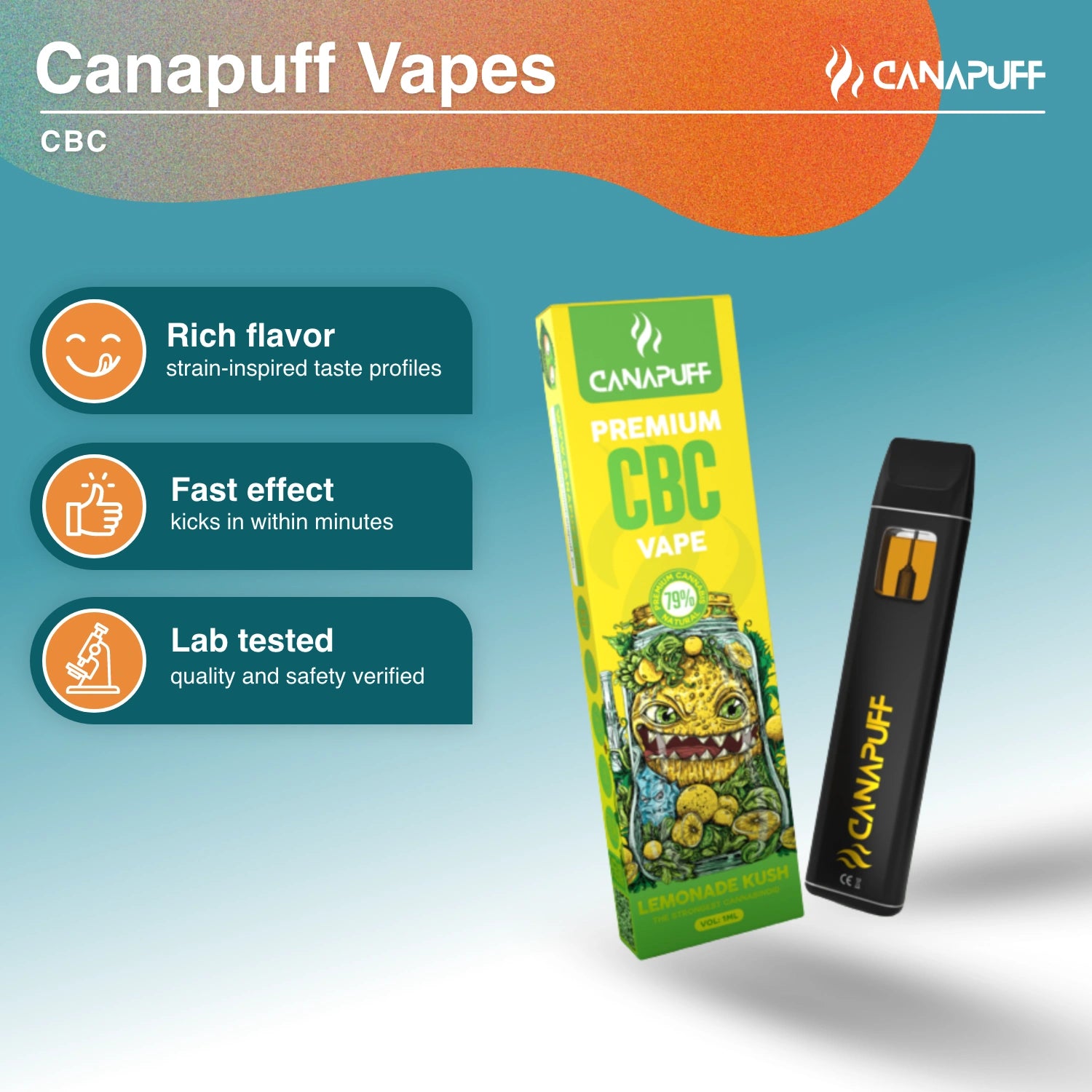 CBC Vape Lemonade Kush 79% 1ml