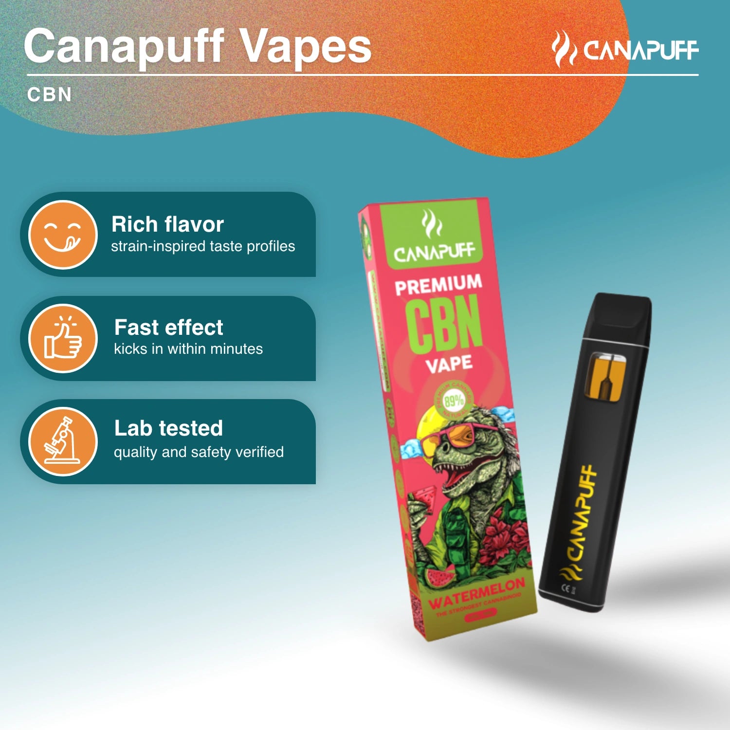 CBN Vape Watermelon 89% 1ml