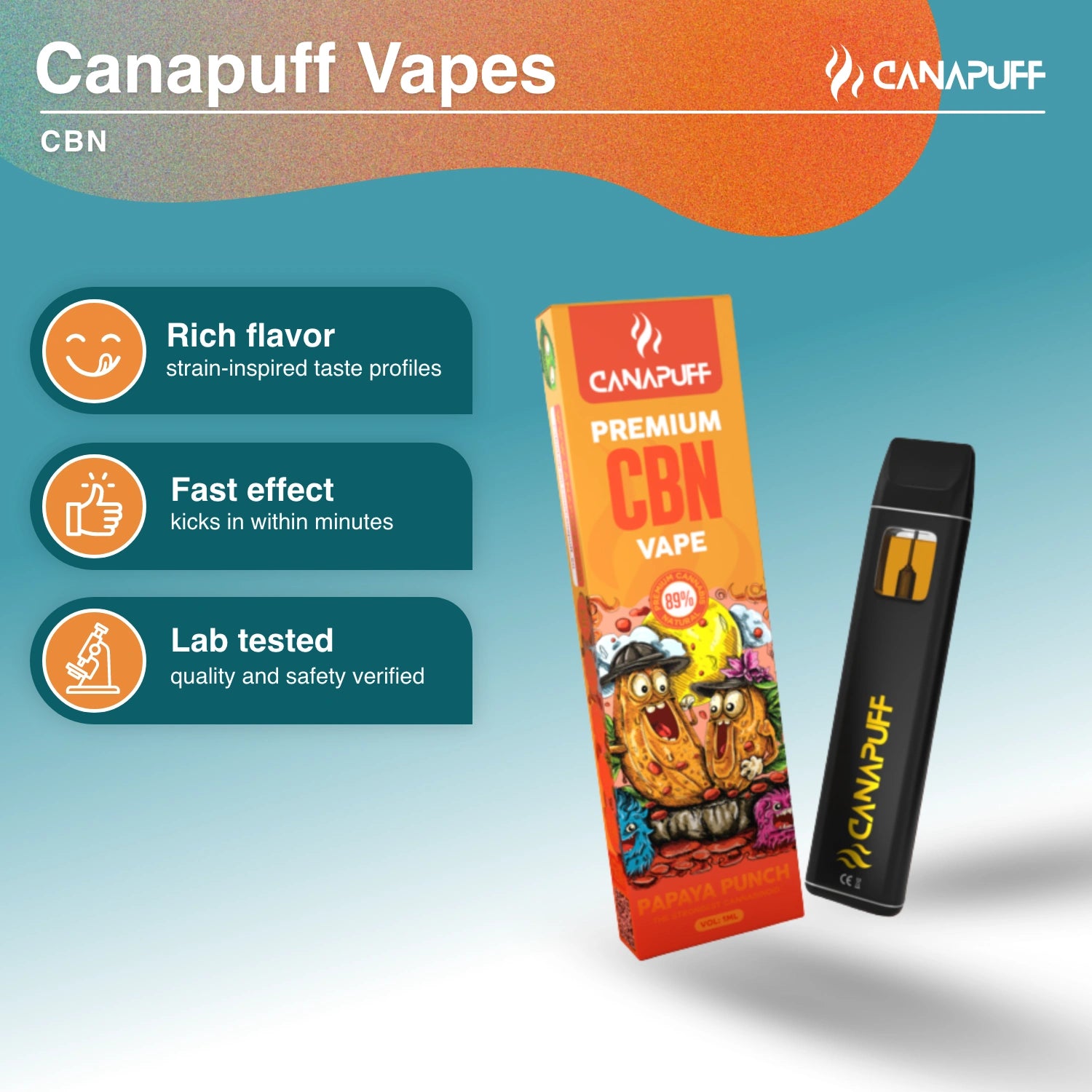 CBN Vape Papaya Punch 89% 1ml