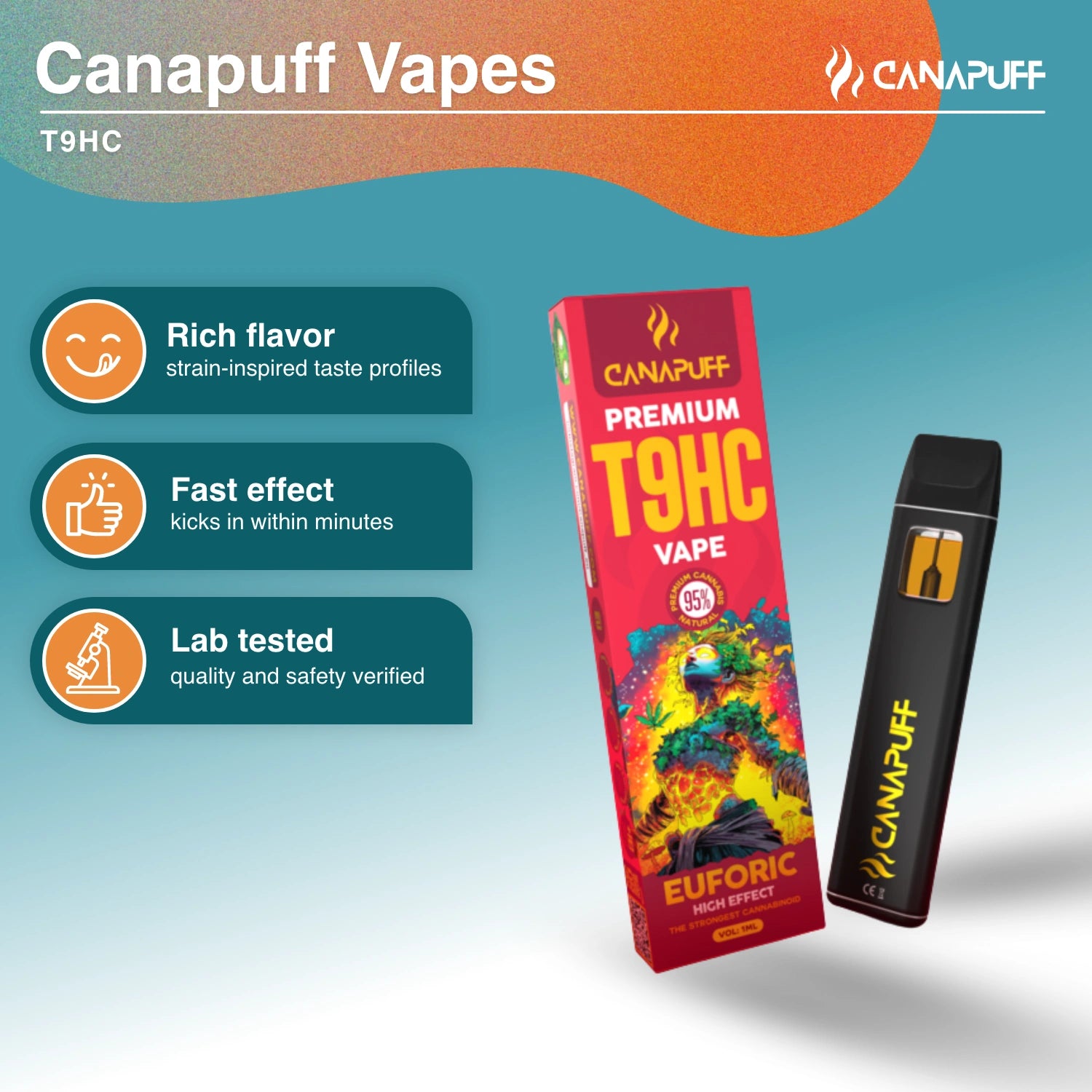 T9HC Vape Euforic 95% 1ml