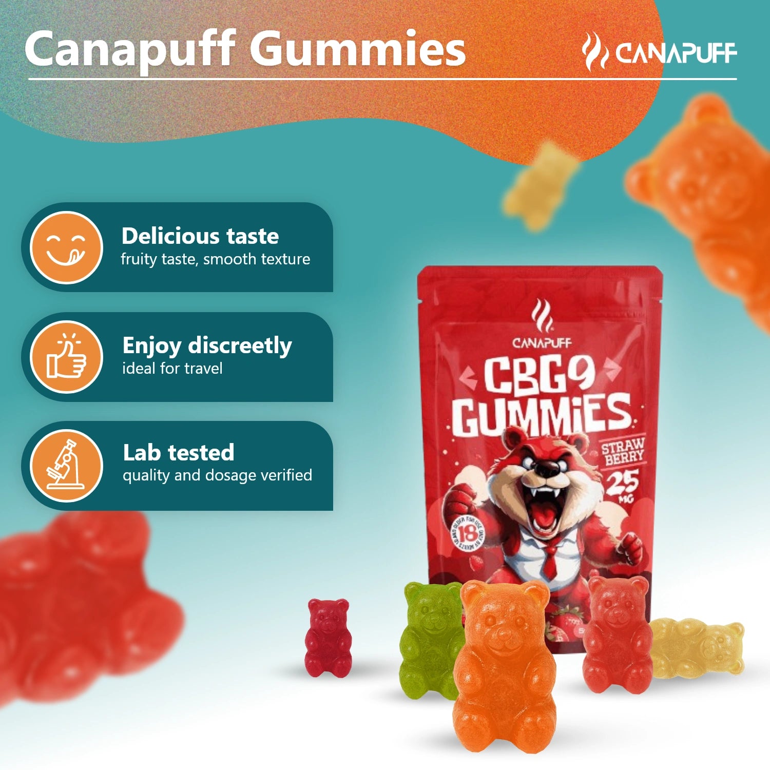 CBG9 Gummies Strawberry
