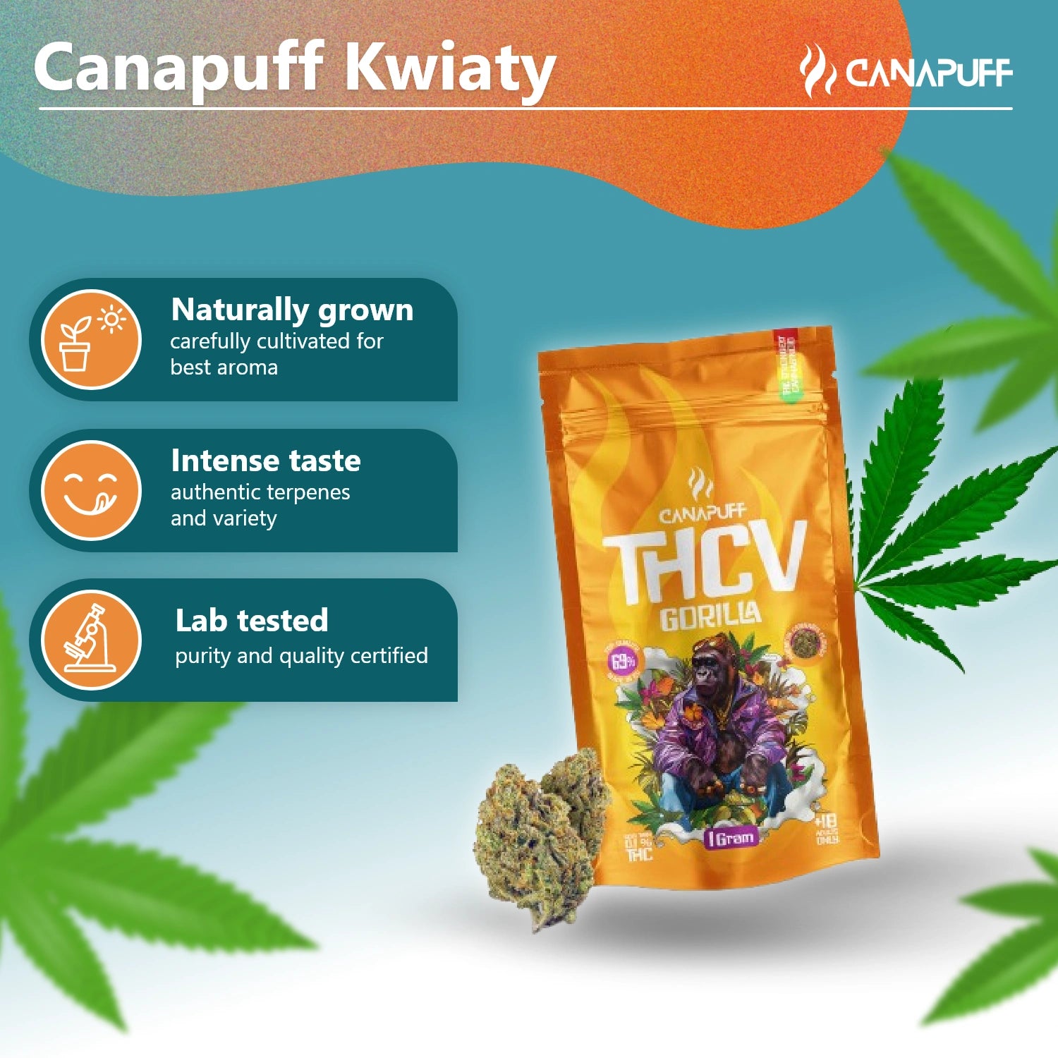 THCv Flowers Gorilla 69%
