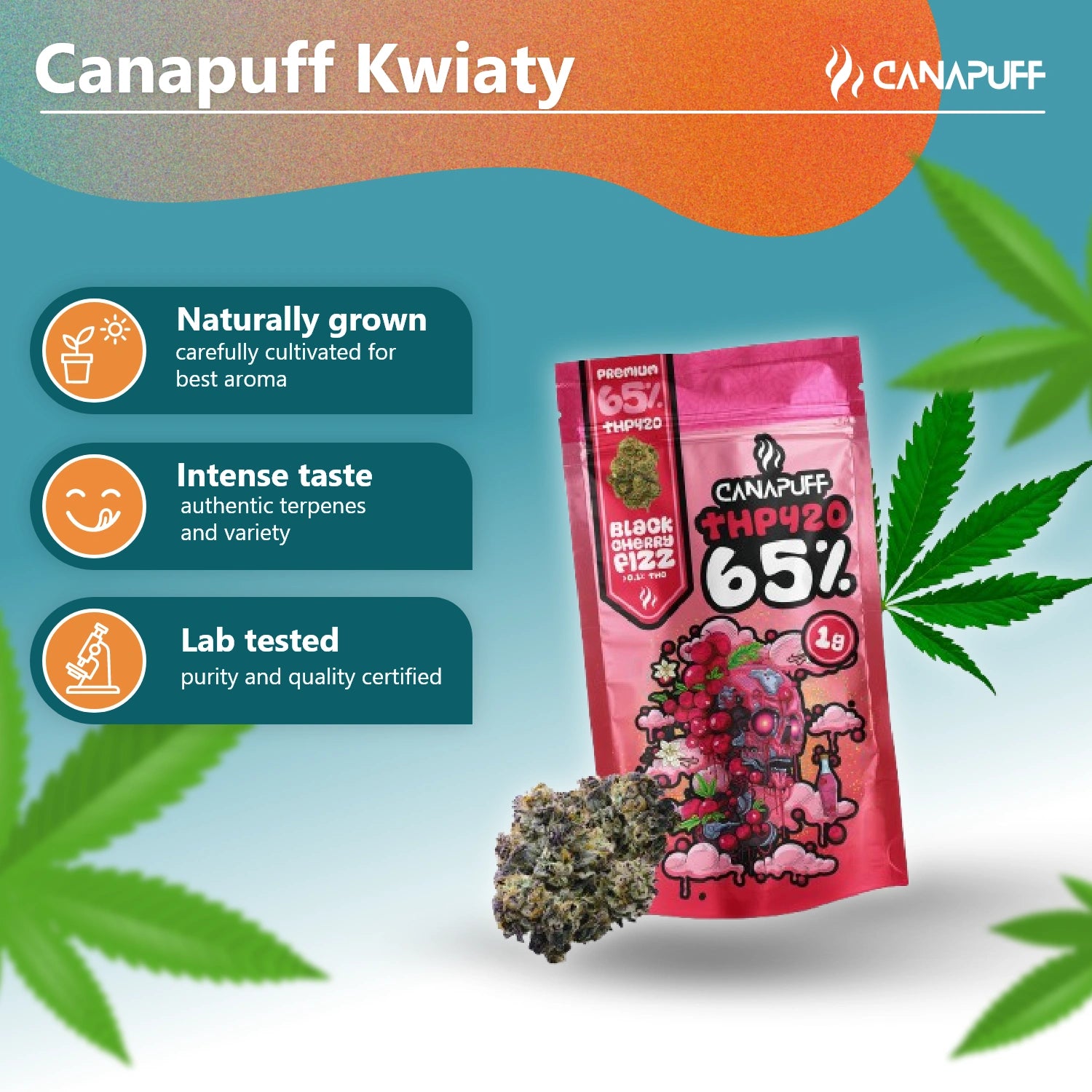 THP420 Flowers Black Cherry Fizz 65%