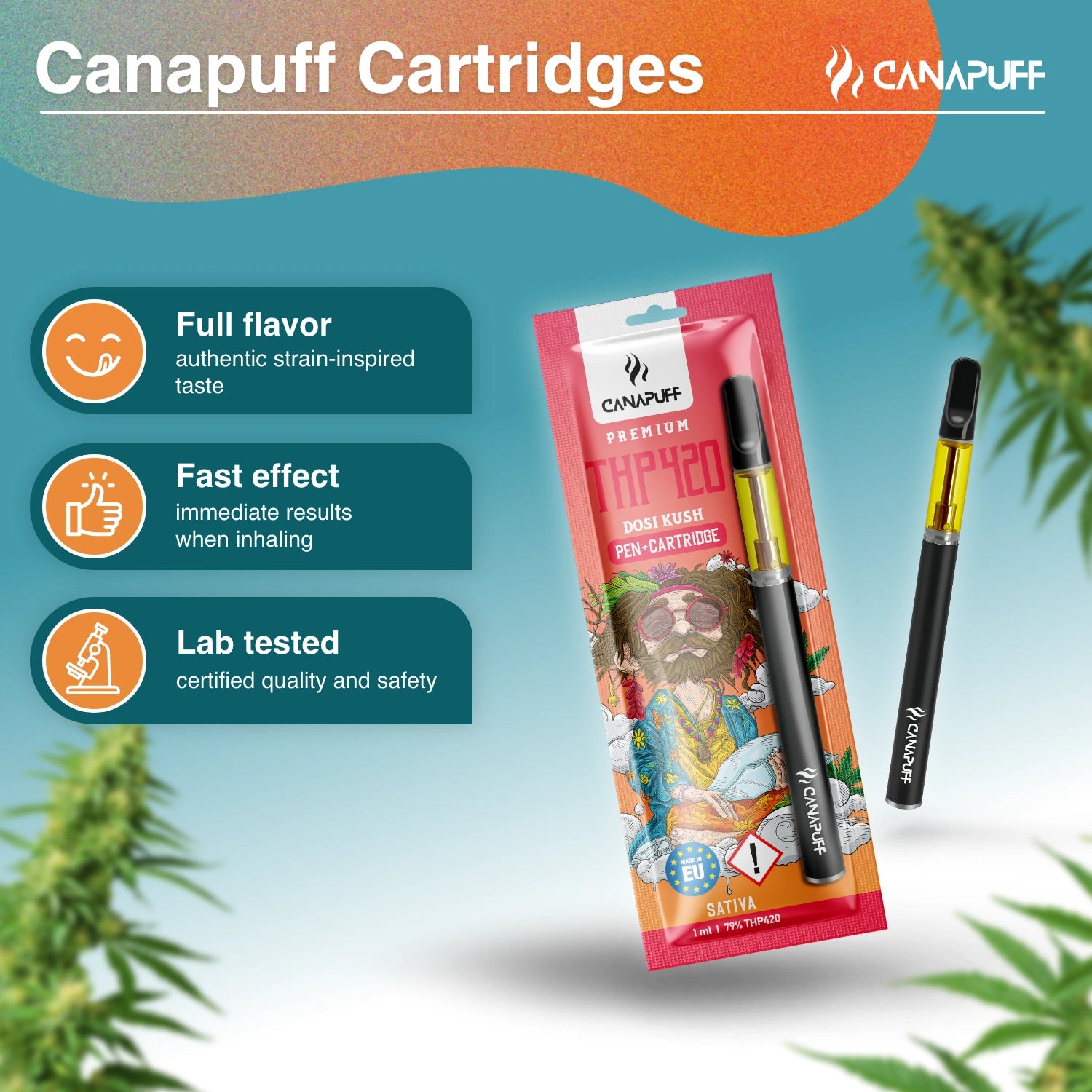 THP420 Pen+Cartridge Dosi Kush 79%