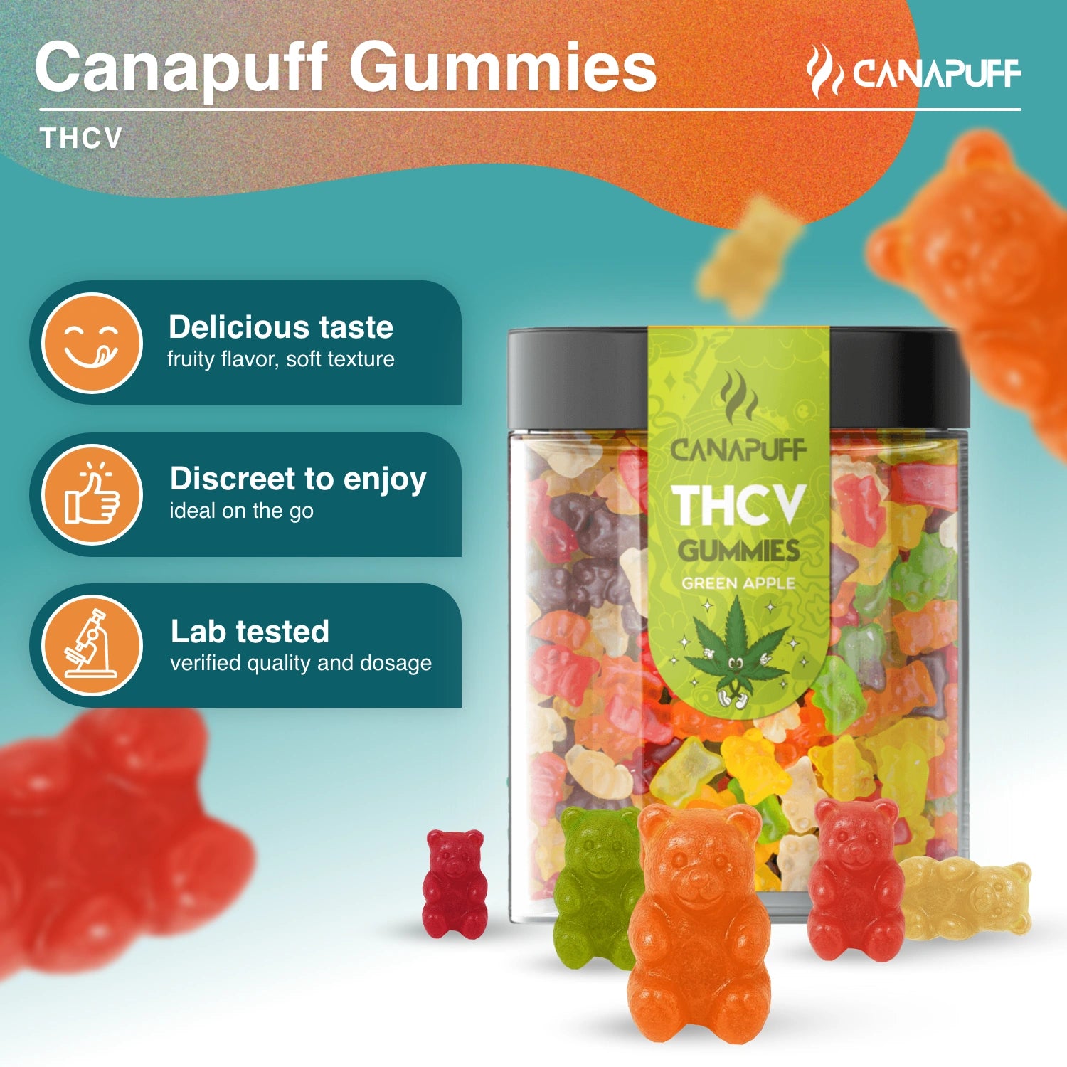 THCv Gummies Green Apple