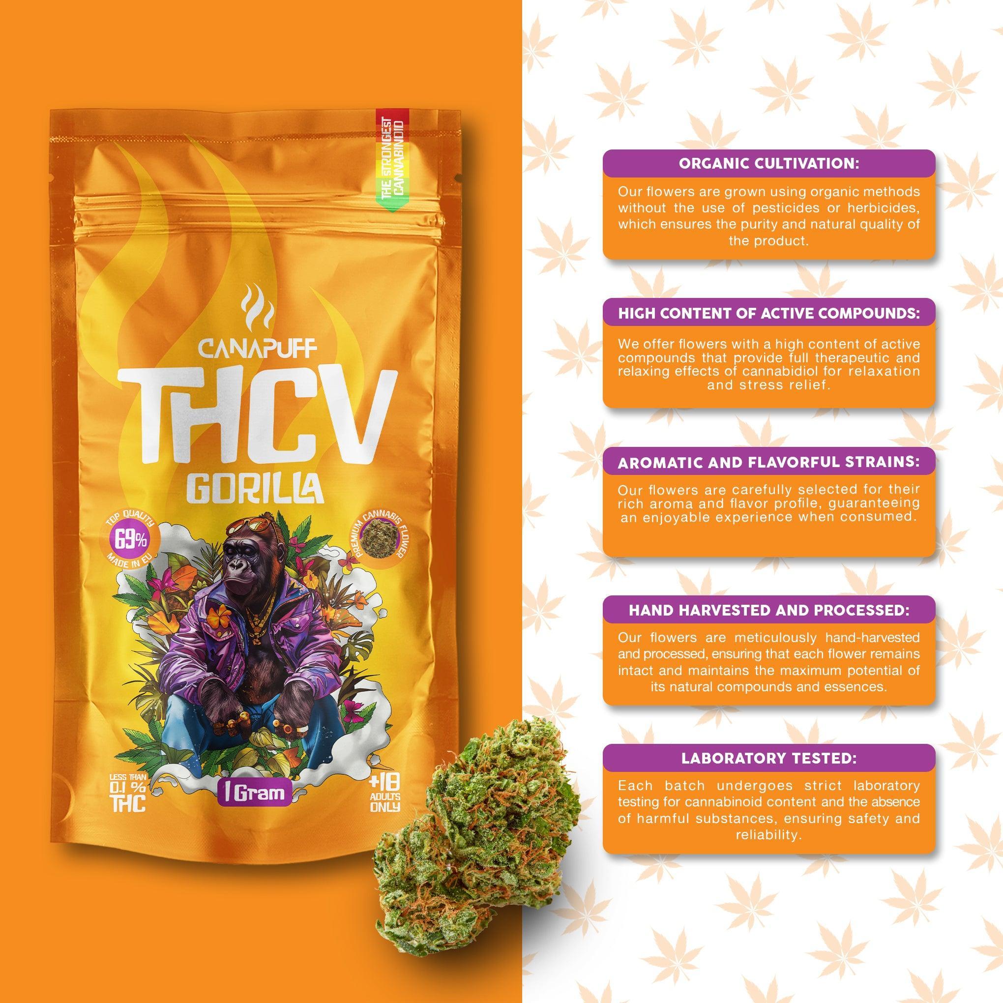 THCv Flowers Gorilla 69%